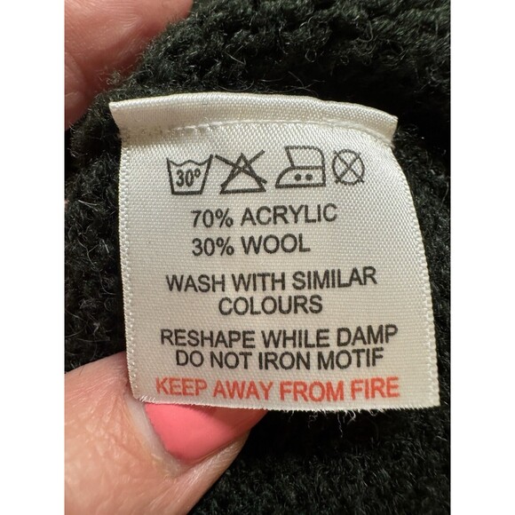 Traditional Craft Heritage Wool Blend Sweater Men 1/4 Zip Embroidered Ireland L - Picture 9 of 10